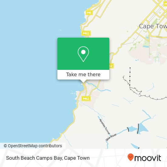 South Beach Camps Bay map