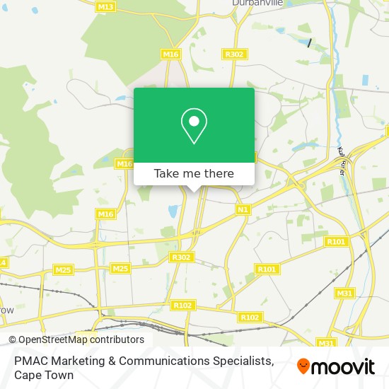 PMAC Marketing & Communications Specialists map
