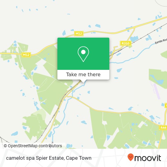 camelot spa Spier Estate map