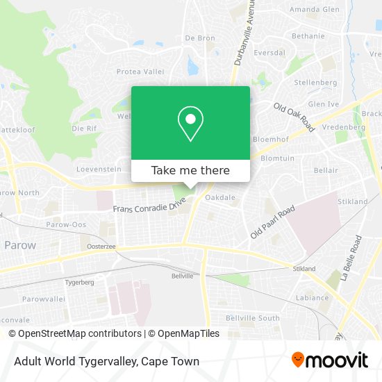 Adult World Tygervalley map