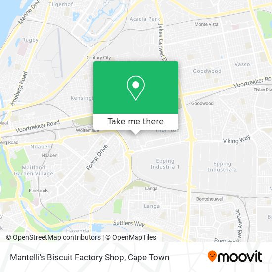 Mantelli's Biscuit Factory Shop map