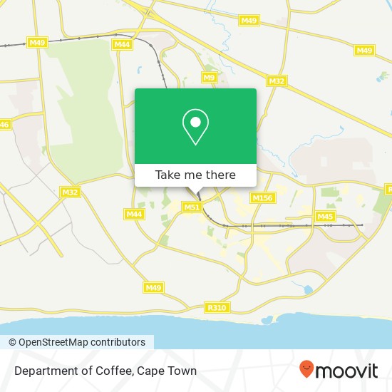 Department of Coffee map