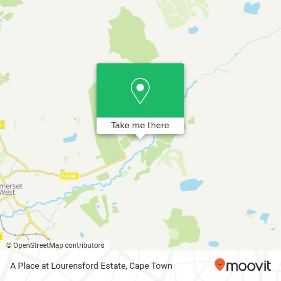 A Place at Lourensford Estate map