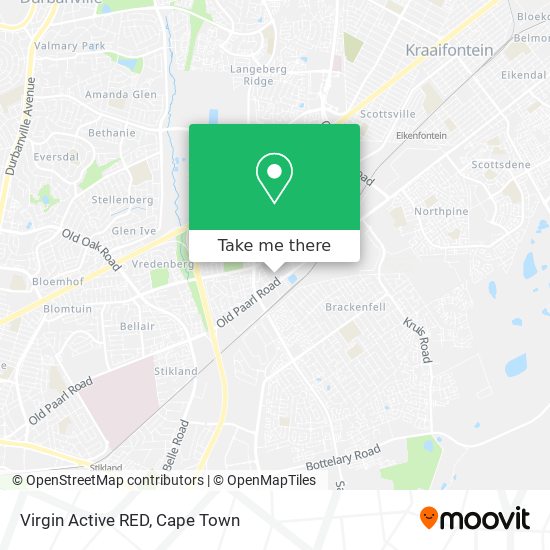 Virgin Active RED map