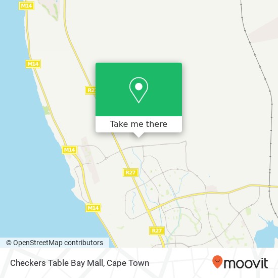 Checkers Table Bay Mall map