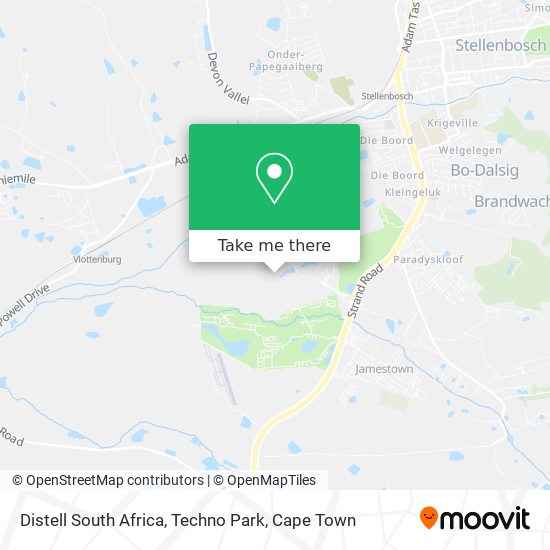 Distell South Africa, Techno Park map