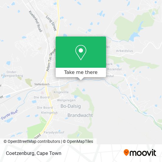 Coetzenburg map