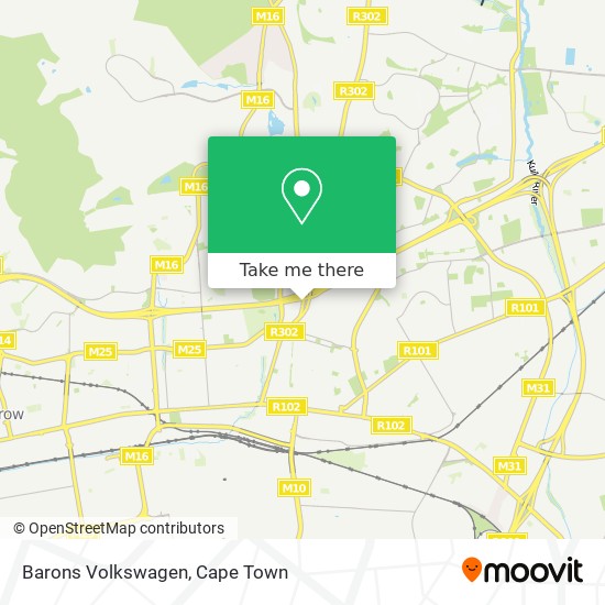 Barons Volkswagen map