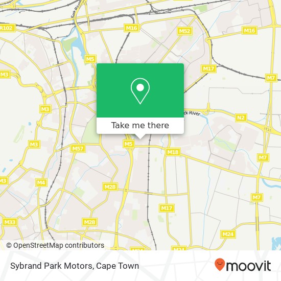 Sybrand Park Motors map