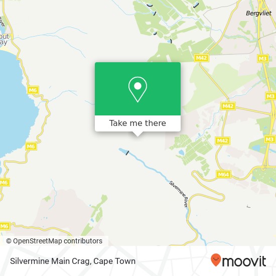 Silvermine Main Crag map