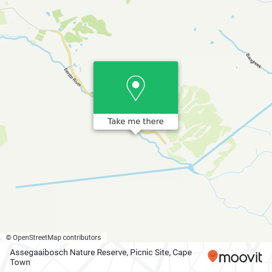 Assegaaibosch Nature Reserve, Picnic Site map
