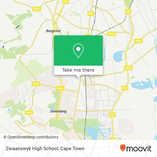 Zwaanswyk High School map