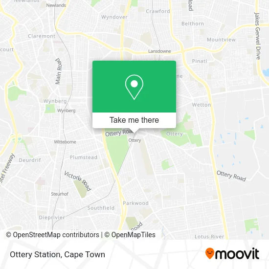 Ottery Station map