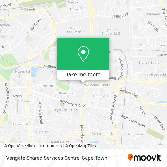 Vangate Shared Services Centre map