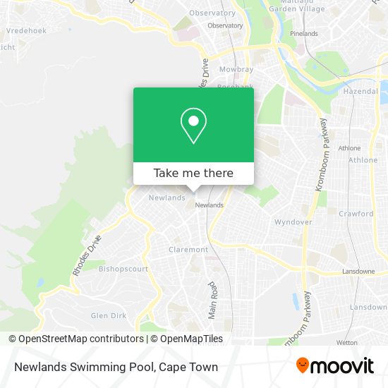 Newlands Swimming Pool map