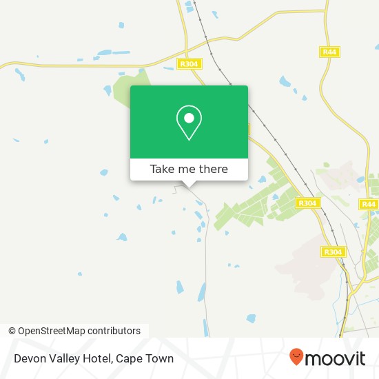 Devon Valley Hotel map