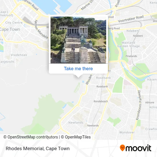 Rhodes Memorial map