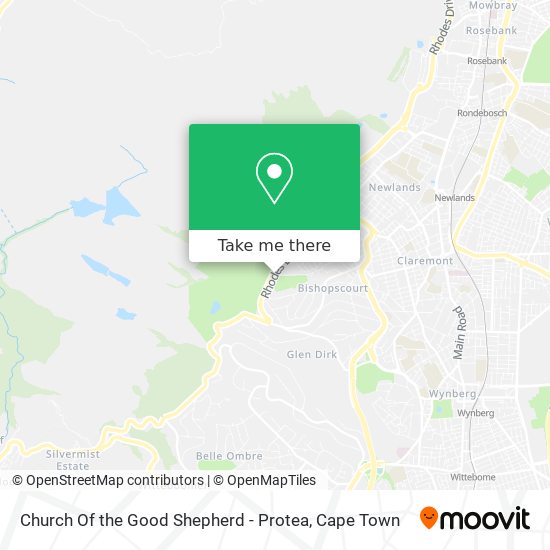 Church Of the Good Shepherd - Protea map