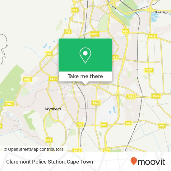 Claremont Police Station map