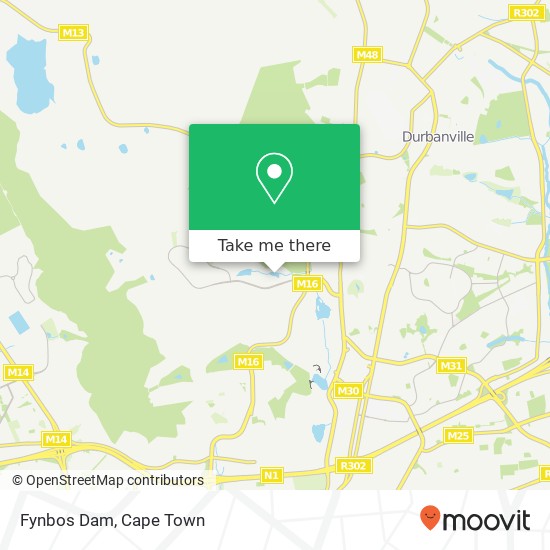 Fynbos Dam map