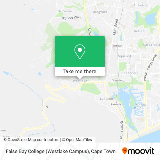 False Bay College (Westlake Campus) map
