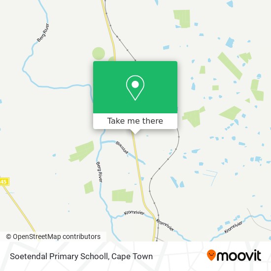 Soetendal Primary Schooll map