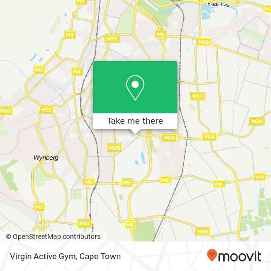 Virgin Active Gym map