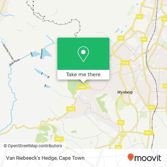 Van Riebeeck's Hedge map