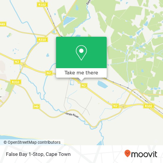 False Bay 1-Stop map