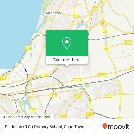 St. John's (R.C.) Primary School map