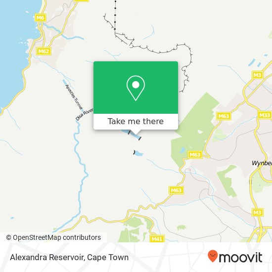 Alexandra Reservoir map