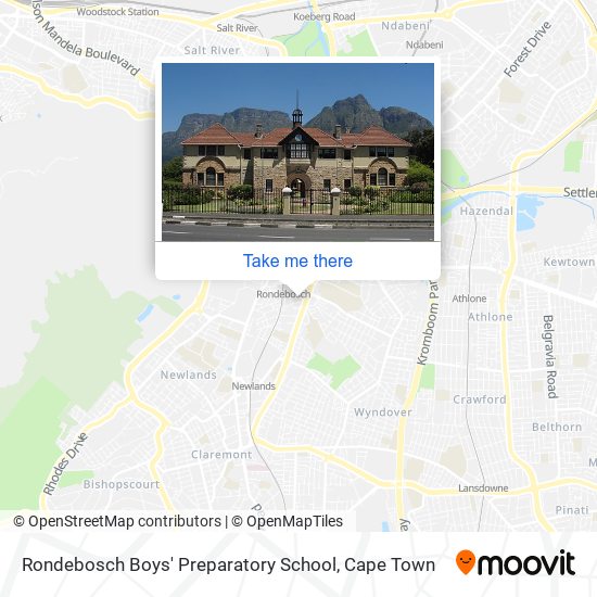 Rondebosch Boys' Preparatory School map