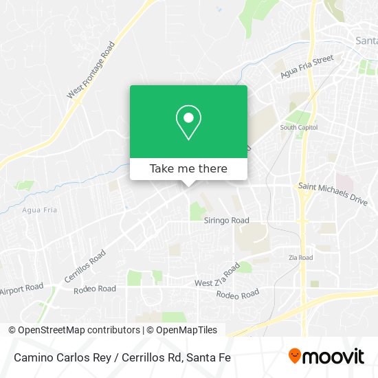 Camino Carlos Rey / Cerrillos Rd map