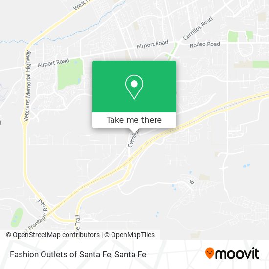 Fashion Outlets of Santa Fe map