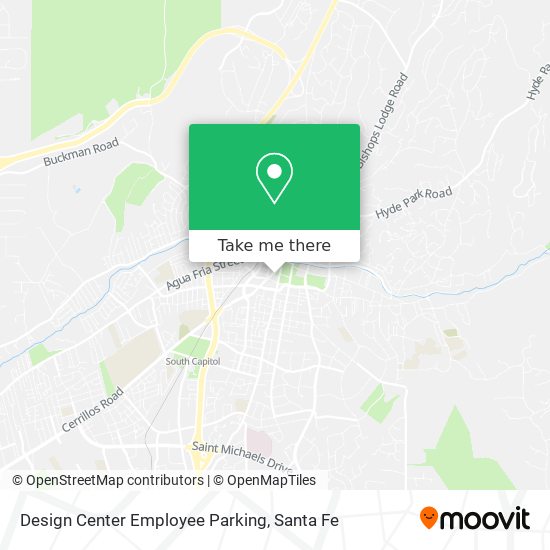 Design Center Employee Parking map