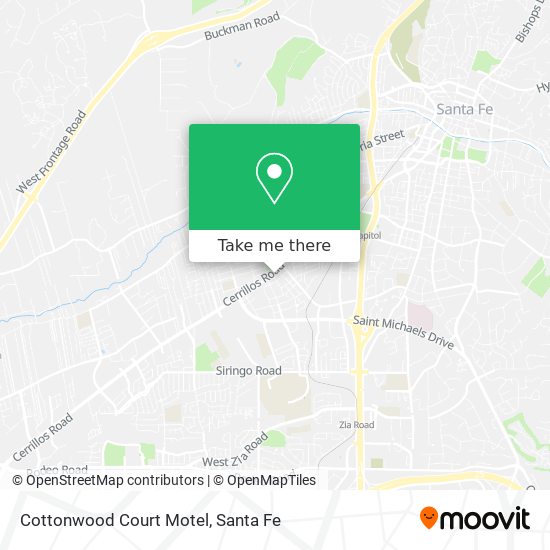 Mapa de Cottonwood Court Motel