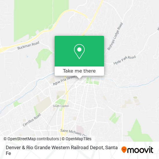 Denver & Rio Grande Western Railroad Depot map