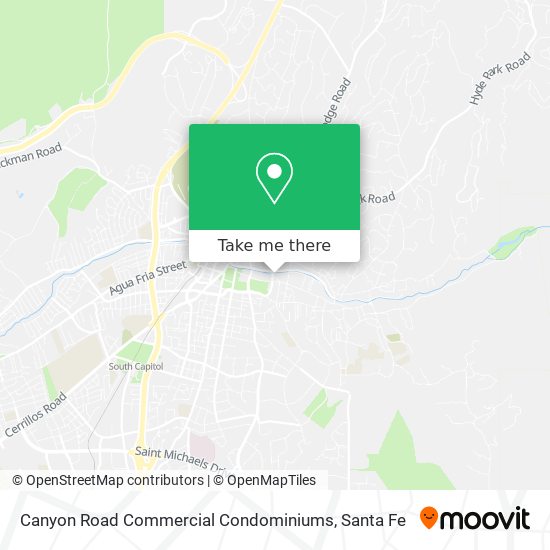 Canyon Road Commercial Condominiums map