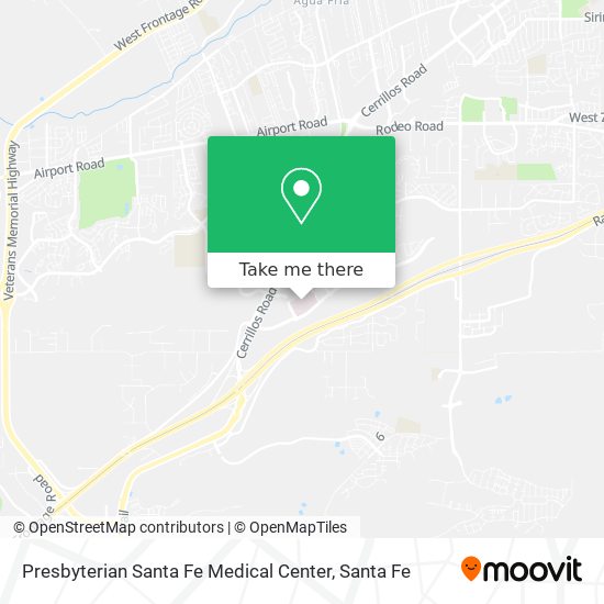 Presbyterian Santa Fe Medical Center map