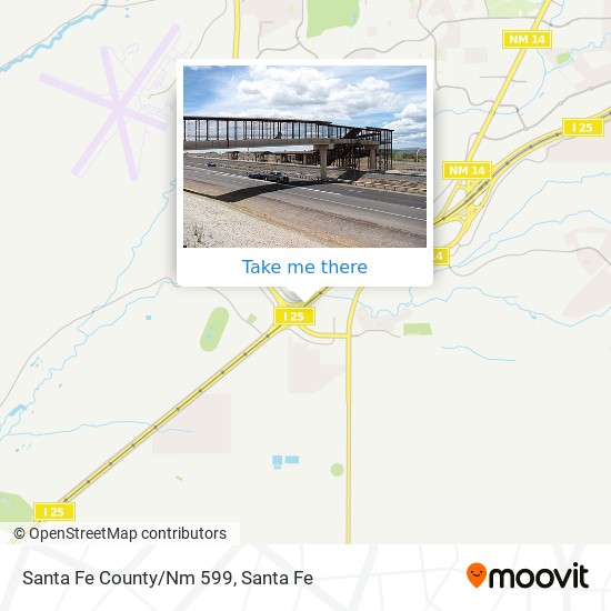 Santa Fe County/Nm 599 map