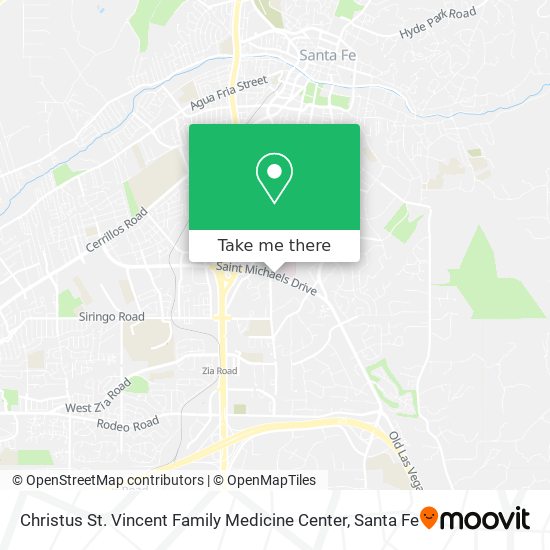 Christus St. Vincent Family Medicine Center map