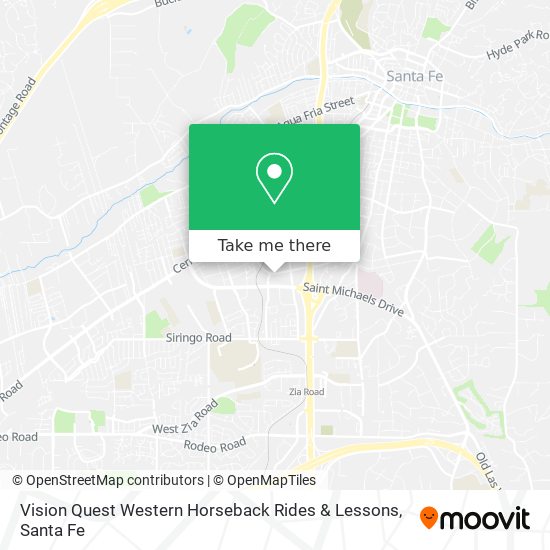 Vision Quest Western Horseback Rides & Lessons map