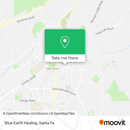 Blue Earth Healing map