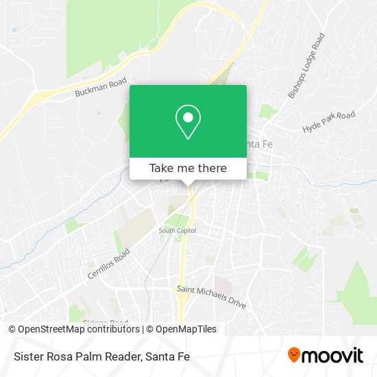 Sister Rosa Palm Reader map