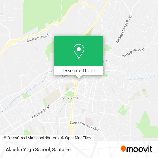Akasha Yoga School map