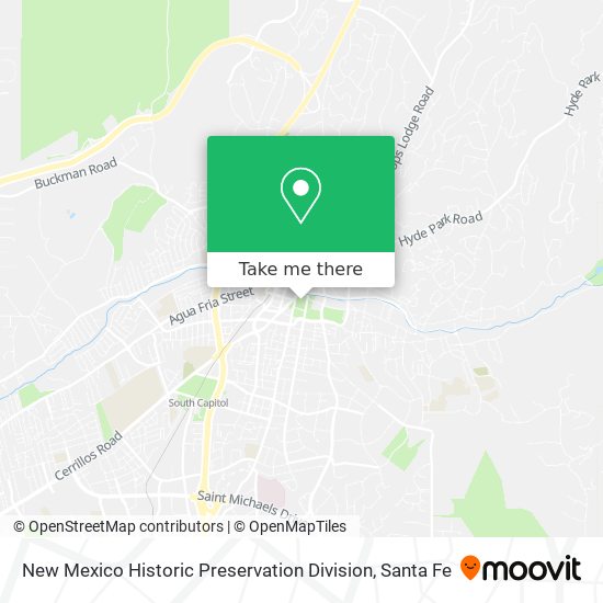 New Mexico Historic Preservation Division map