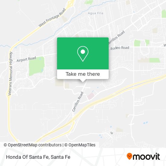 Honda Of Santa Fe map