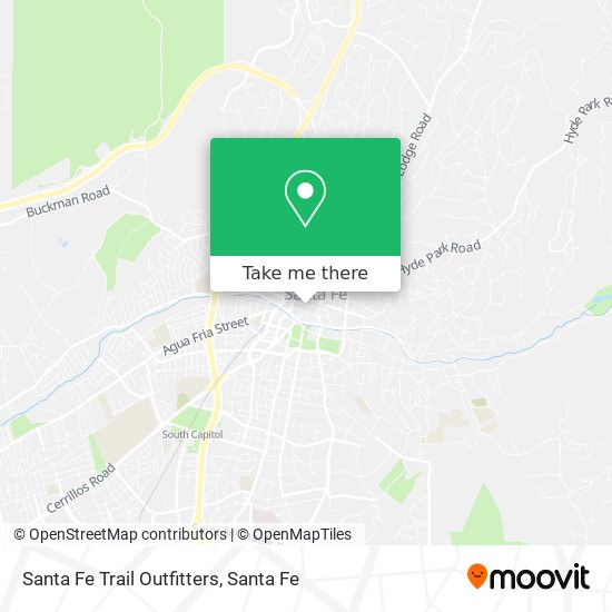 Mapa de Santa Fe Trail Outfitters
