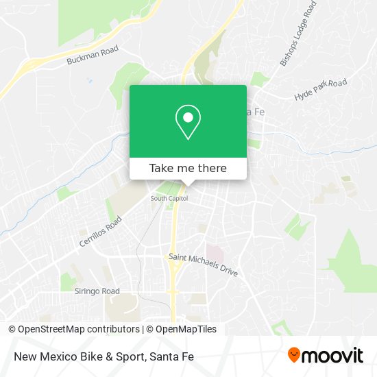 Mapa de New Mexico Bike & Sport