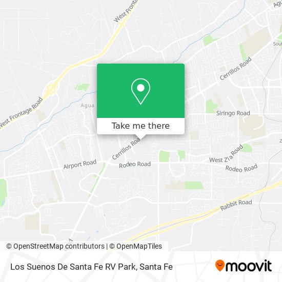 Los Suenos De Santa Fe RV Park map